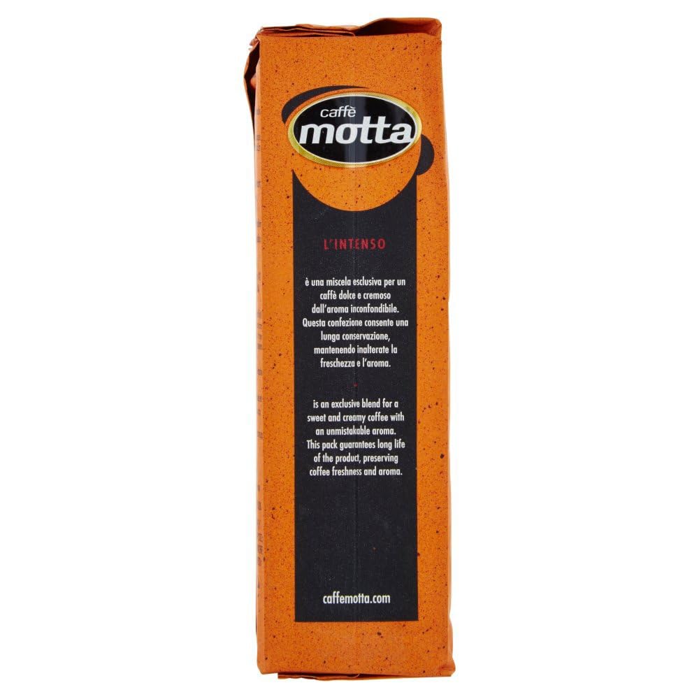 Motta Caffe L'Intenso, Caffè Macinato, caffe' italiano, Caffè Macinato, Italian Café moulu, convient pour cafetière Moka, Lot de 12x 250 gr + Italian Gourmet polpa