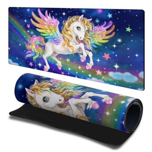 Tapis de souris pégase fantastique grand format clavier PC portable
