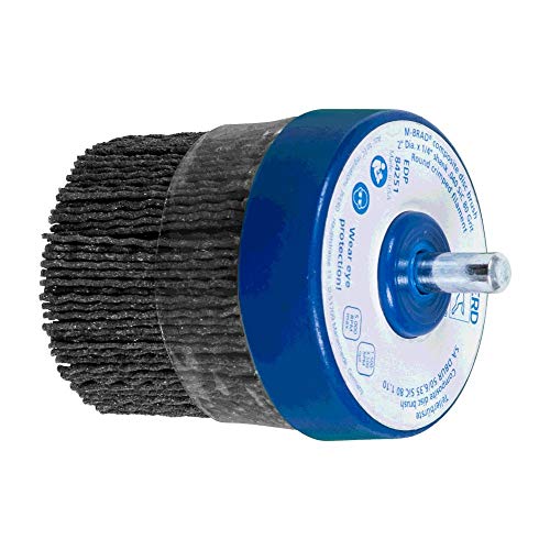 PFERD 84251 M-Brad Stem-Mounted Composite Disc Brush, Silicon Carbide, 2