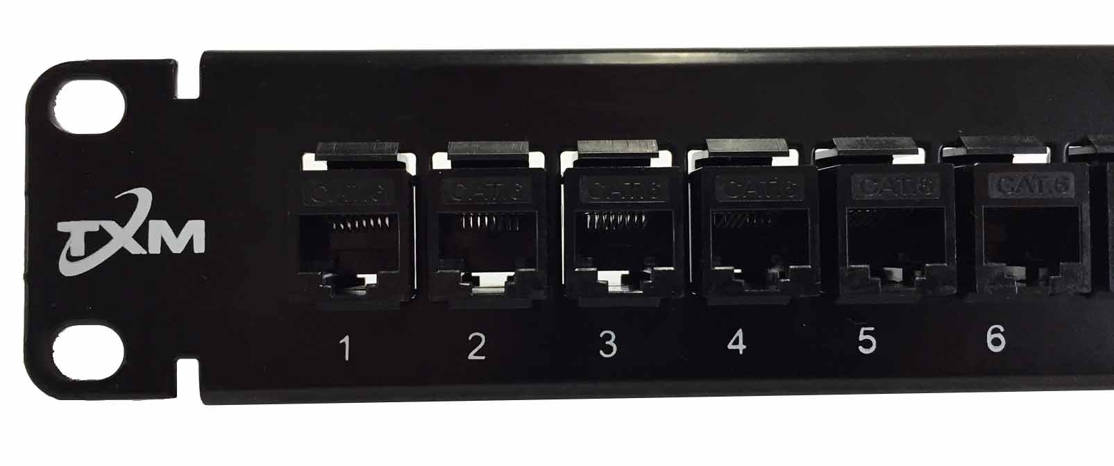 JPM818A EQUIVALENT CAT6 24 PORT PATCH PANEL 1 RU 19