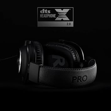 Logitech G Pro X 7.1 Oyuncu Kulaklığı, Blue Voice Mikrofon Teknolojisi, 50 mm Hassas PRO-G Sürücüleri, DTS Kulaklık:X 2.0 Surround Ses, Profesyonel Tip USB Dijital Ses Kartı, 20 Saat Pil Ömrü, Siyah