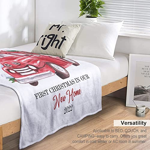 Couverture premier Noël en peluche solide et douce de qualité supérieure - 5