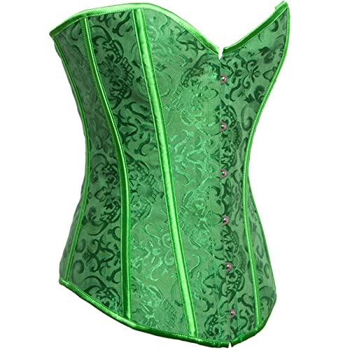 Corset en cuir pour femme style palais fermeture éclair frontale unie