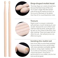 Baguette de Batterie 5A, 5 Paires Baguettes de Batterie en Érable, Bois Classique Drum Sticks, Baguettes de Batterie… - Les Beatles, Paul McCartney, John Lennon, RIngo Starr, George Harrison Baguette de Batterie 5A, 5 Paires Baguettes de Batterie en Érable, Bois Classique Drum Sticks, Baguettes de Batterie… – Image 4