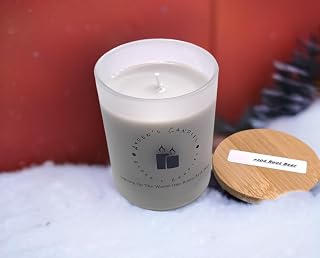 Root Beer Scented Single Wick Candle #206 (Large Wine Glass No Logo, SkyBlue)