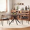 Amazon.com - Soohow 47.2" Solid Wood Round Dining Kitchen Table for 4-6 ...