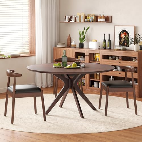 Soohow 47.2 Solid Wood Round Dining Table