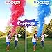 Gender Reveal Confetti Cannon, Gender Reveal Poppers 6 Pack Blue and Pink with Gender Reveal Poster