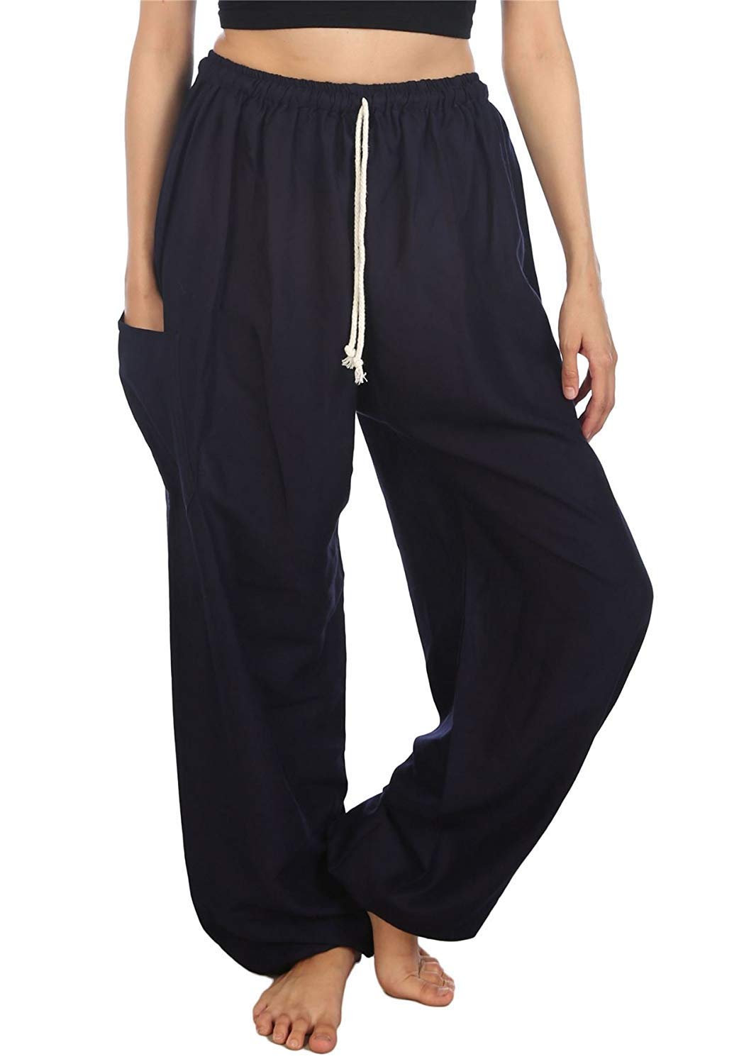 white whale you think, we bring Women's Harem Hippie Boho Yoga Palazzo Casual Pants-picture-37
