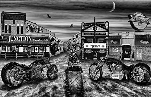 HandmadeHarley Davidson Chopper Whiskey Junction Cabooze Joint Bar Minneapolis Biker Art