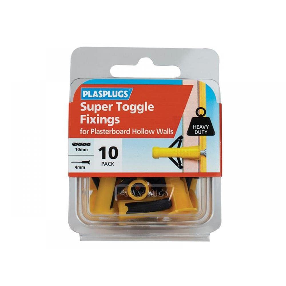 Plasplugs - Super Toggle Fixings (Pack 10)