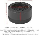 8 Pack Plaques anti vibrations pour lave-linge et sécheuse, Anti Walk Lave-linge Support de la laveuse l'appareil de séchage à froid