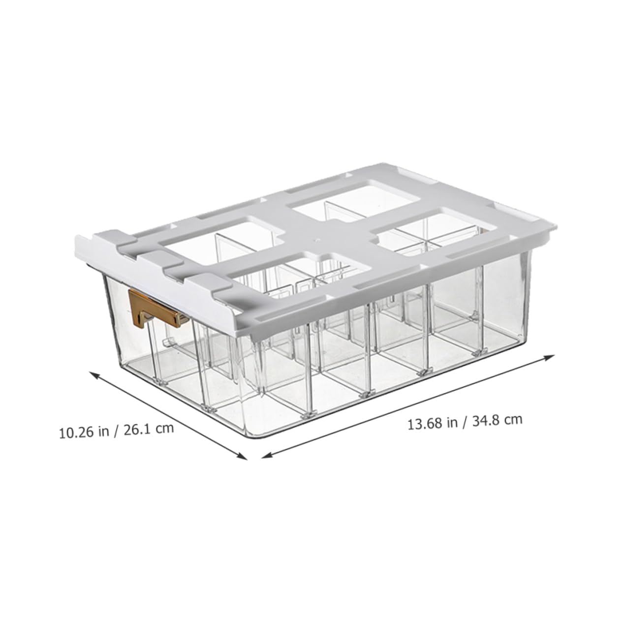 KOMBIUDA Scatola Organizer per Intimo e Calzini da Armadio Coperchio | Pet Multi-griglia, Design a Scomparti, per Guardaroba e Casa, Stile Fashion