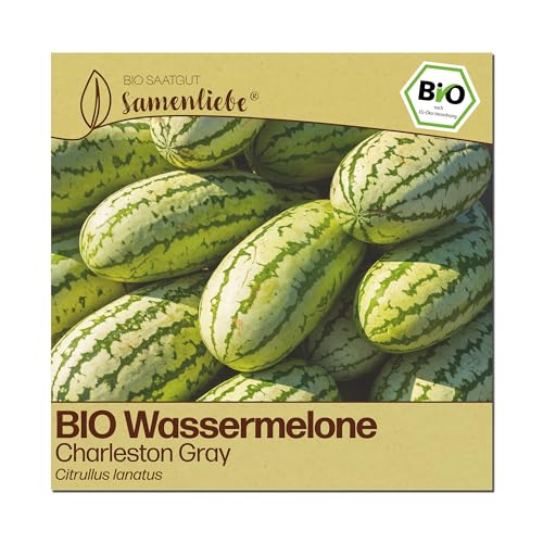 Samenliebe BIO Wassermelonen Samen | Melone Charleston Gray - sehr groß - samenfestes BIO Saatgut