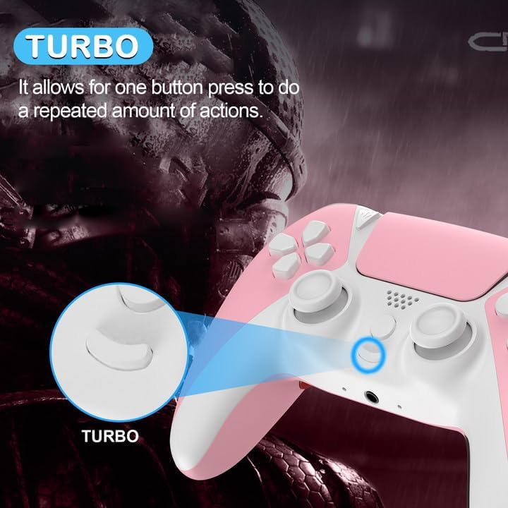 Ymir Luna Controller Made for Amazon Luna Game,Luna Wireless Controller for FireTV/PS4/PC/Mac/iPhone/iPad/Steam,PC Mando with Turbo,Programmable Buttons,Hall Effect Triggers/Joystick,New Verion,Pink