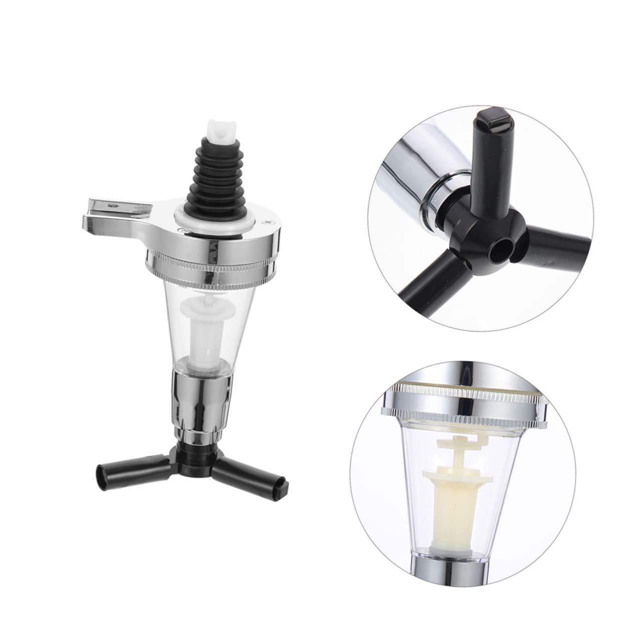 PRETYZOOM Stable Base Beer Tower Wall Mounted Dispenser Plastic Silicone Ration Wine for Parties