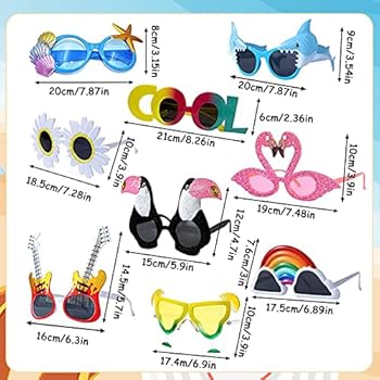 Sprinlot Zonnebril met hart, 12 paar bril met rood hart, bril voor bruiloft, grappige bril voor verjaardag, carnaval, party, cosplay