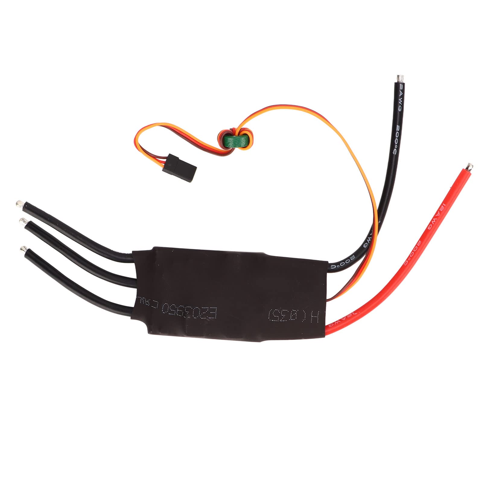 RC Boat 100A ESC bezszczotkowa czarna edycja z wyjściem 5 V 5 A BEC i funkcją automatycznego uczenia się do precyzyjnej kontroli łodzi RC, w tym wydajność śmigieł podwodnych