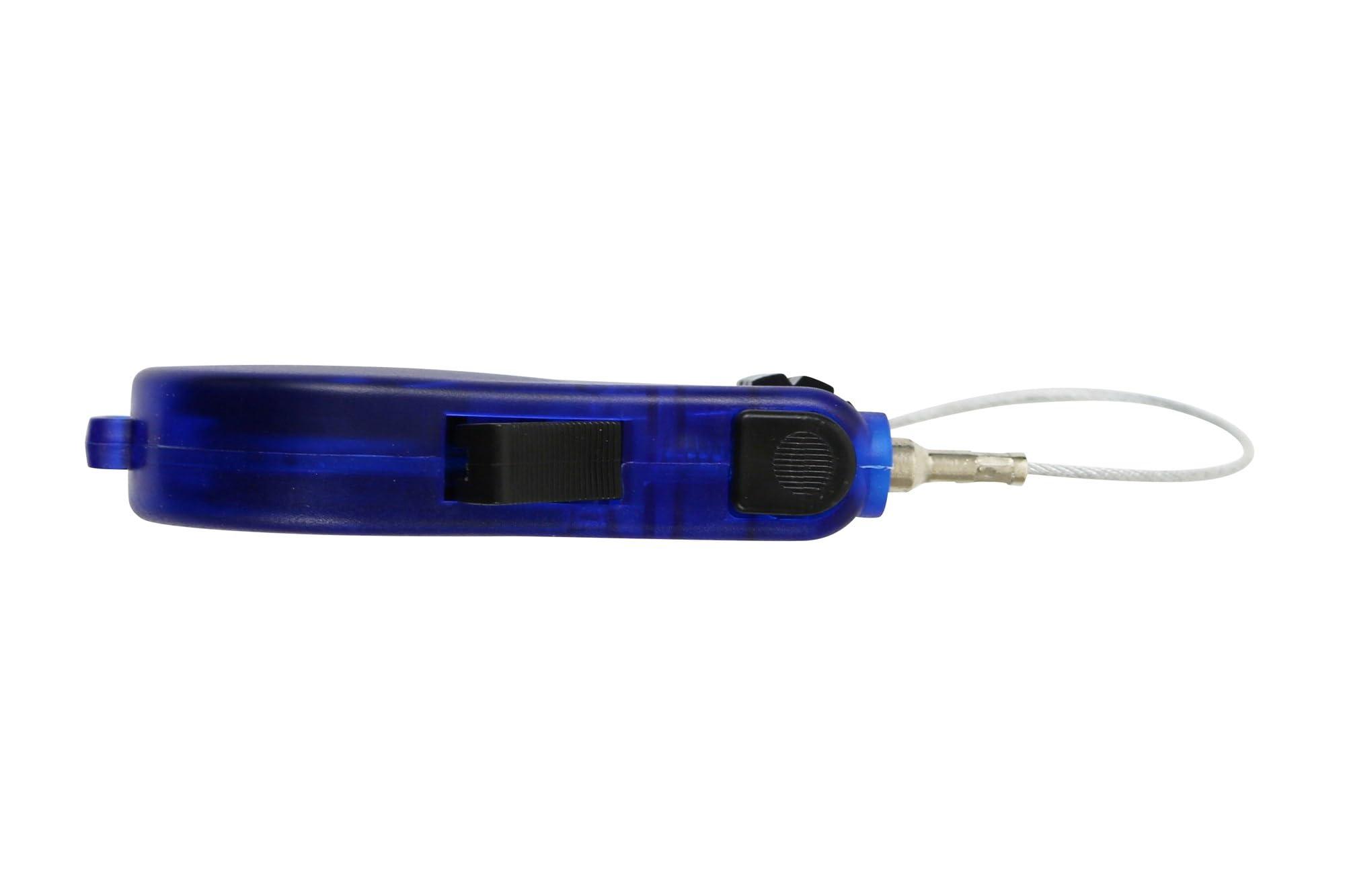 Cao - Lucchetto a Combinazione con meccanismo di avvolgimento, Colore: Grigio/Blu