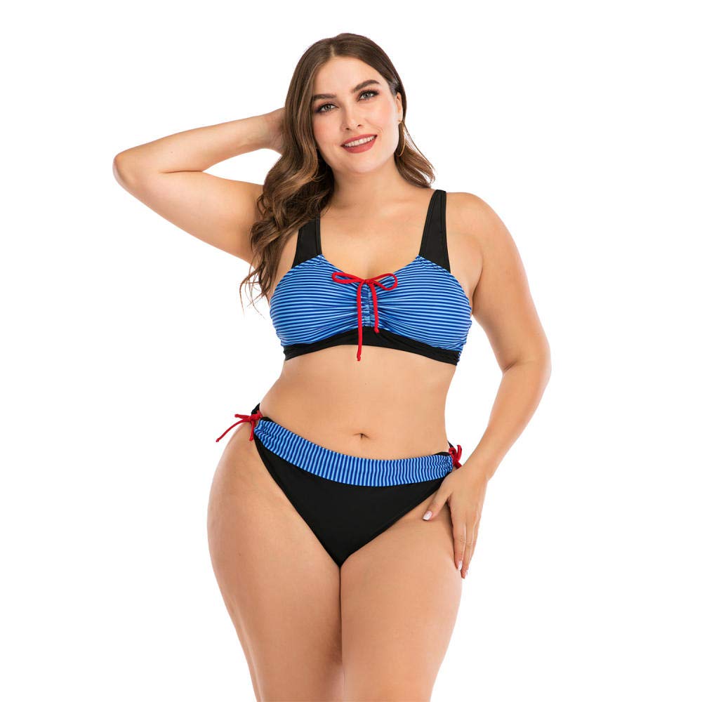 Elegancka i amerykańska odzież surfingowa bez rękawów, krem przeciwsłoneczny damski, moda kąpielowa, hot spring strój do nurkowania, kostium kąpielowy (niebieski4 XL)