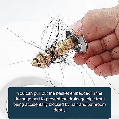 Tapón Universal para Lavabo de Baño, Filtro Antibloqueo con Captura de Cabello miniatura 2