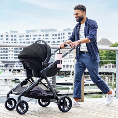 evenflo pivot xpand modular travel system with litemax infant car seat ayrshire black