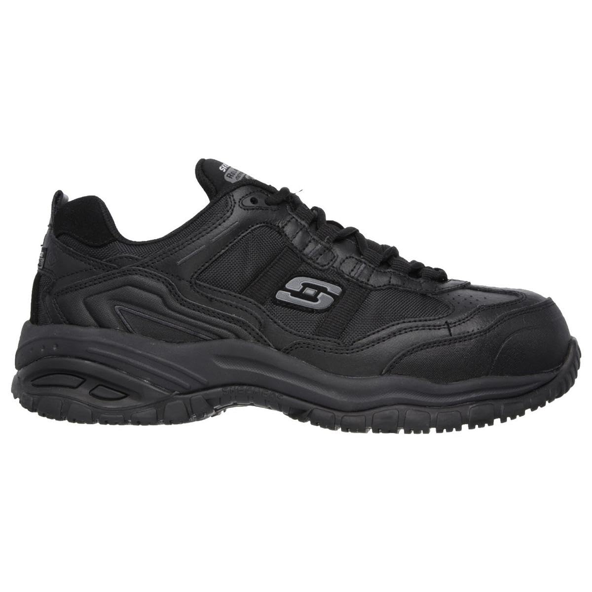 Skechers 77013, Zapato de Trabajo Hombre