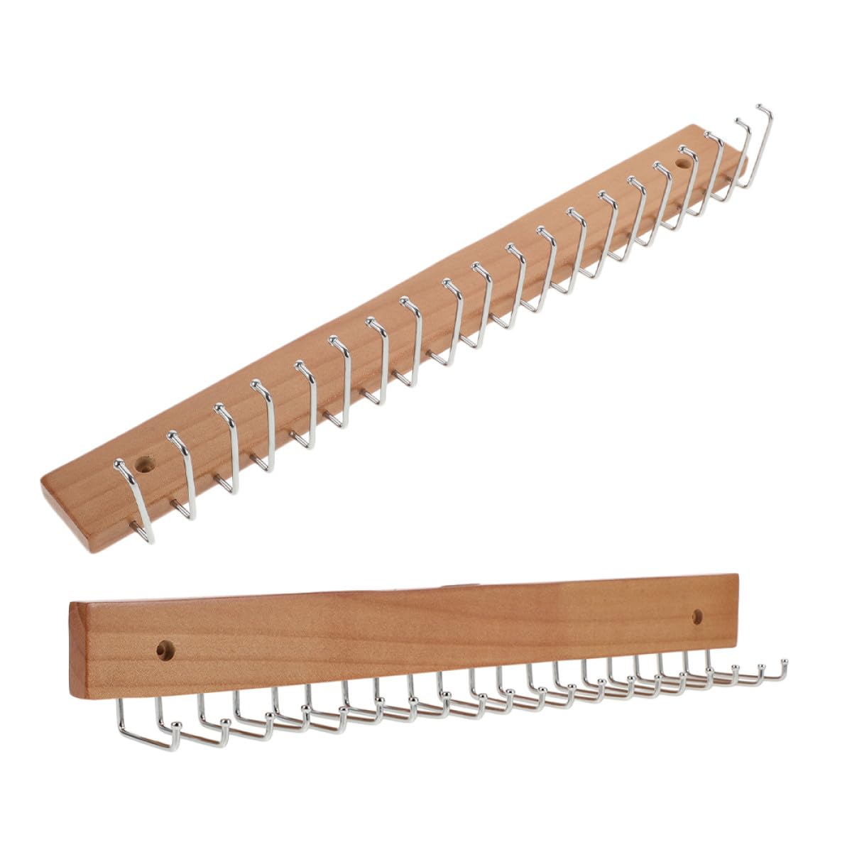 DECHOUS Wandmontierte Krawattenhalter und Eisen Einfache Installation mit 20 Haken 2 Stück Multifunktionales Design für Flur und Kleiderschrank