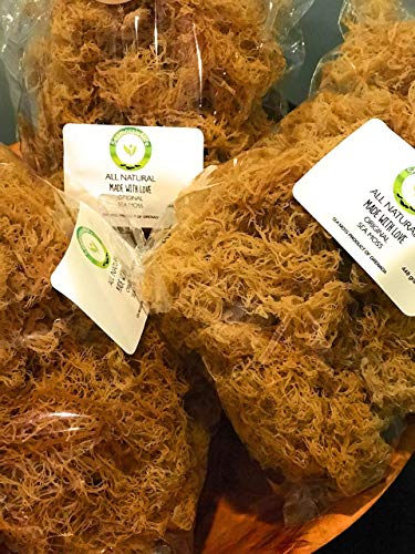 NATURAL,SEA MOSS (RAW) 4 0Z - IRISH MOSS,CHONDRUS CRISPUS,Jamaica Drink Below