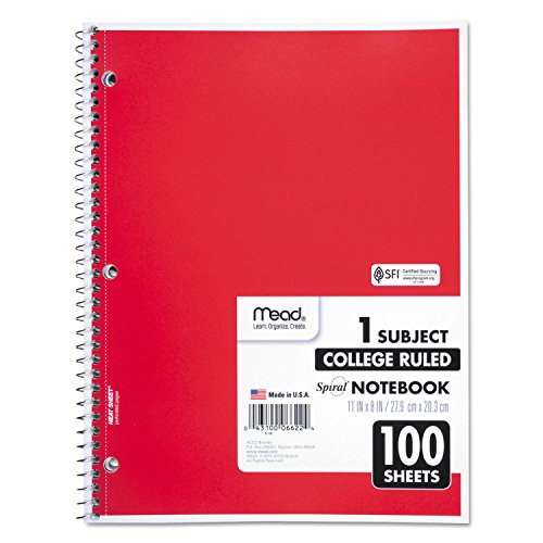 Cahier à spirales Mead 1 sujet 100 feuilles grand format - 3