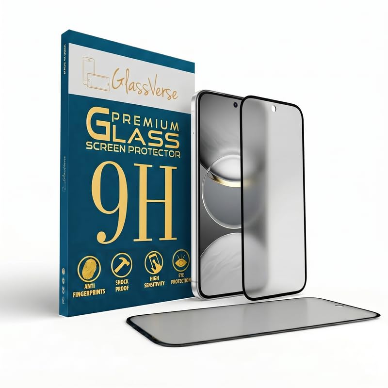 Image of GlassVerse D+ Matte Tempered Glass With 18H Hardness For Tecno Spark GO 2 (Pack Of 2) with Free Installation Kit. Full screen Coverage - 6.67 inch