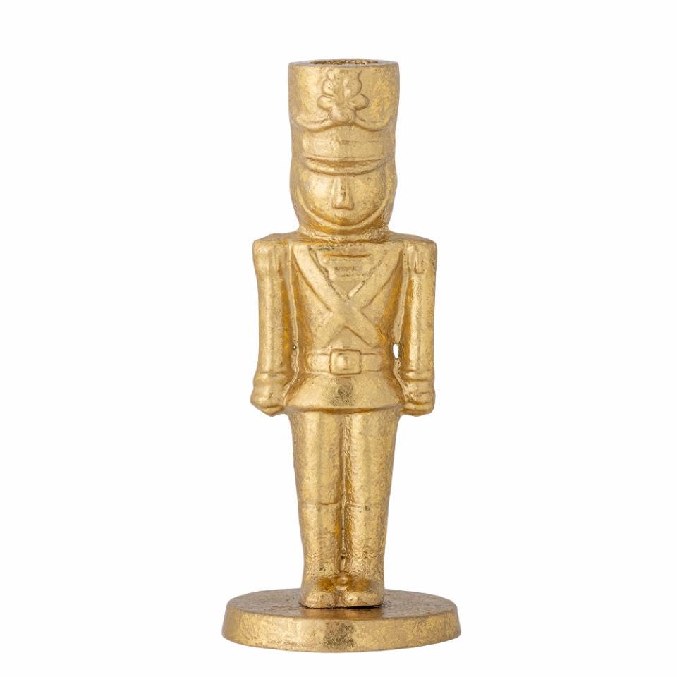 Bloomingville Vernon Kerzenhalter in Form eines Nußknacker in Gold...