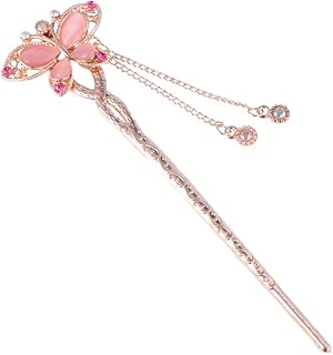 BIUDECO Presilha de cabelo para mulheres acessórios de cabelo vintage palitos de cabelo chineses presente de dia dos professores garfo de cabelo grampo de cabelo hashis retrô grampo de cabelo borla grampo de cabelo azul japonês