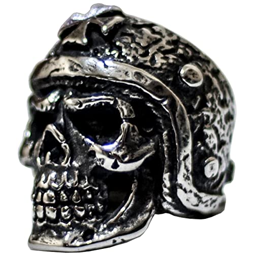 Image of Death Skull Ring for Men Stainless Steel Jewelry Biker Rings Scary Death Ring Skull for Gifts
