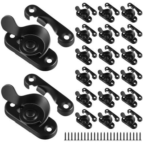 Hicarer 20 Pack Steel Window Sash Lock Casement Window Lock CTC 2', Window Locks Security...