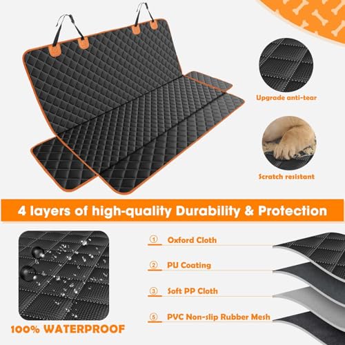 Funda para asiento de coche para perros: protector de respaldo premium para Ford Kuga MK2 6