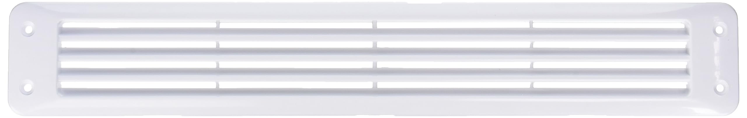 Attwood White Flush Louvered Marine Vent with Drain Slots