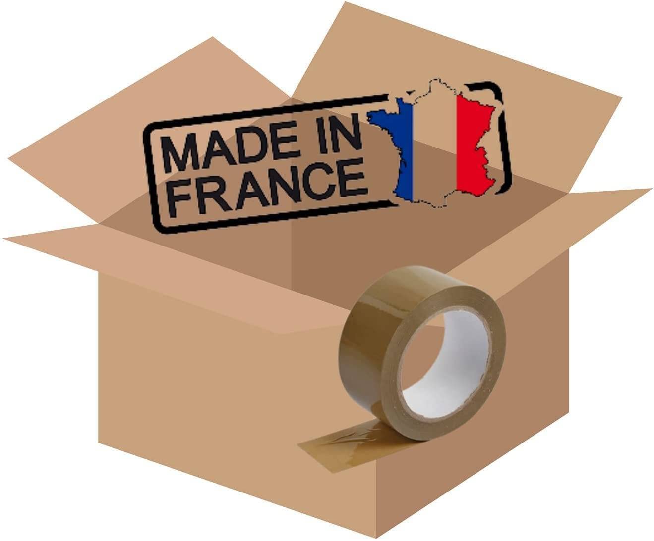Carton Déménagement Avec Poignées | Kit 10 Cartons Taille L - 55x35x30 cm | Renforcé (jusqu'à 25 kgs) | Double Cannelure | 1 adhésif offert