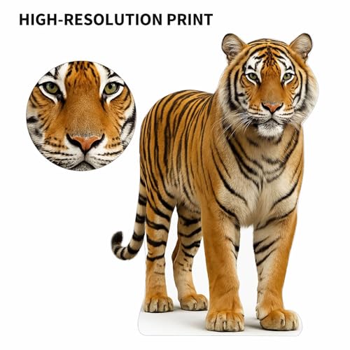 Image of Tiger 4FT Life Size Cardboard Cutout - A Fun Animal Standup for Photo Booths, Birthday Parties, and Events
