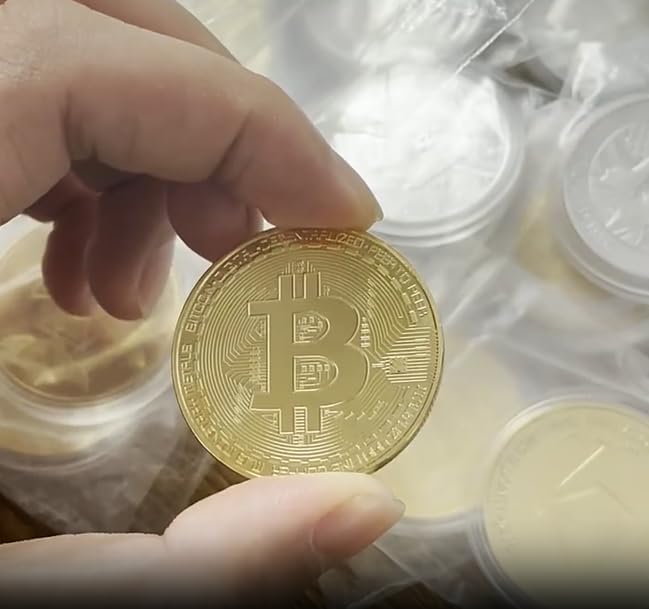 4 pcsset bitcoin commemorative collector coin gold plated novelty coins cryptocurrency collectible gift coin thickness 3mm