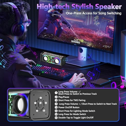 Luxury Gaming Desk with LED Lights
