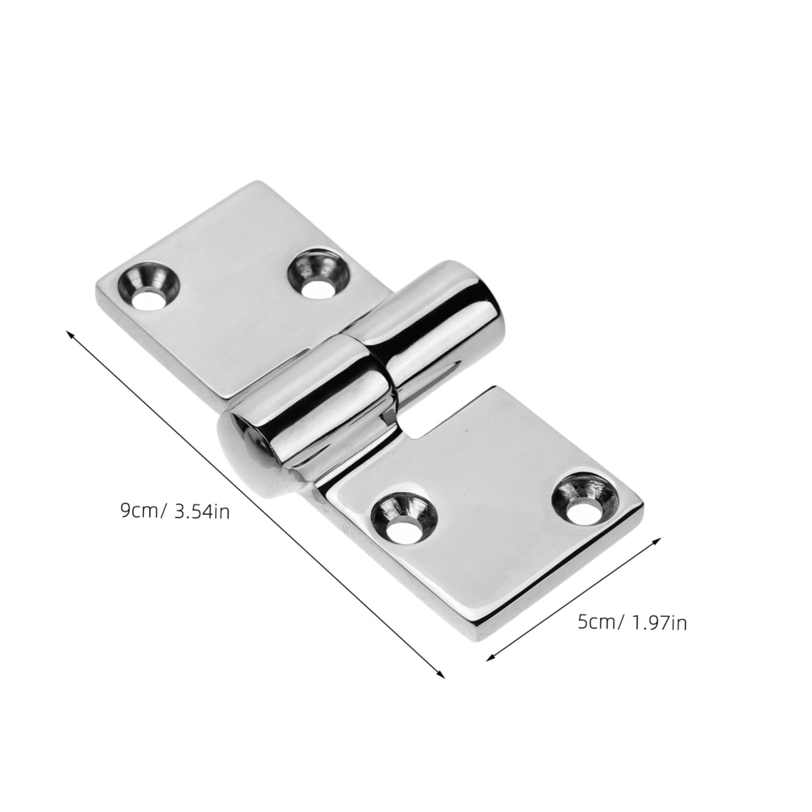 VILLCASE 2pezzi Feritoie in Acciaio Inox Connettori per Dock Resistenza alla Corrosione Facile Sganciabilità Maggiore Stabilità per Porte Mobili da Cucina e Armadi