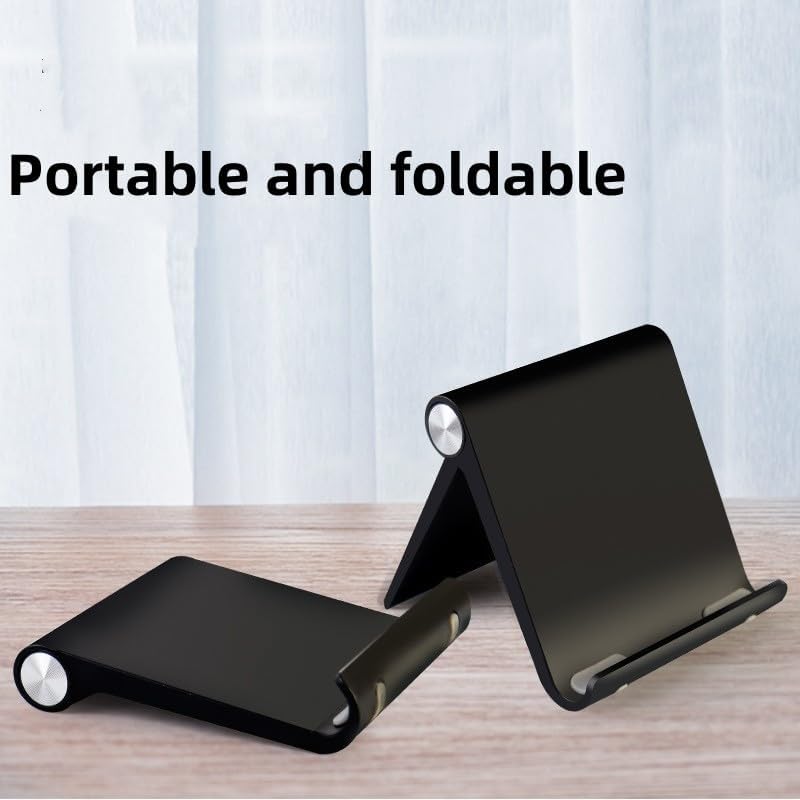Miniatura 3 de Soporte para tableta, soporte plegable ajustable para teléfono celular, compatible con la mayoría de iPad y teléfonos inteligentes, accesorios de