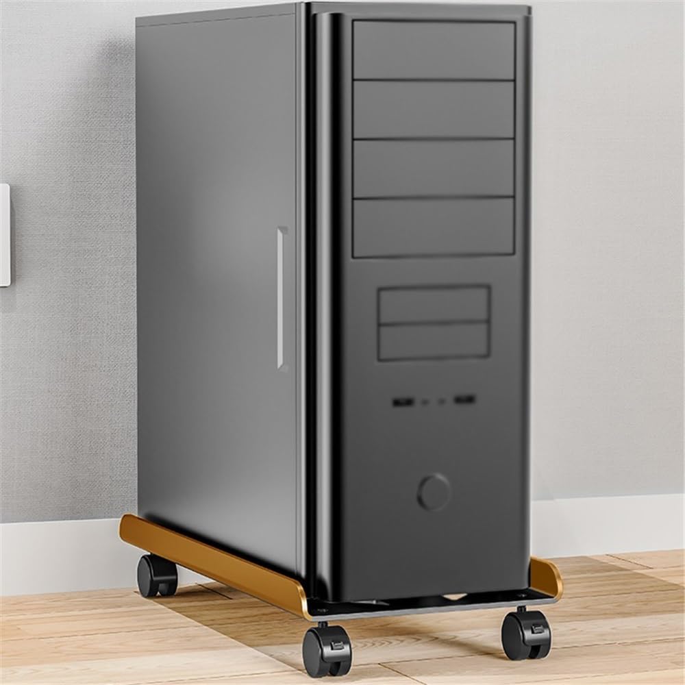 Soporte de CPU Soporte for Carro móvil con Ruedas giratorias de Bloqueo chasis Simple for Caja PC for la mayoría Las Debajo del Escritorio Oficina en casa