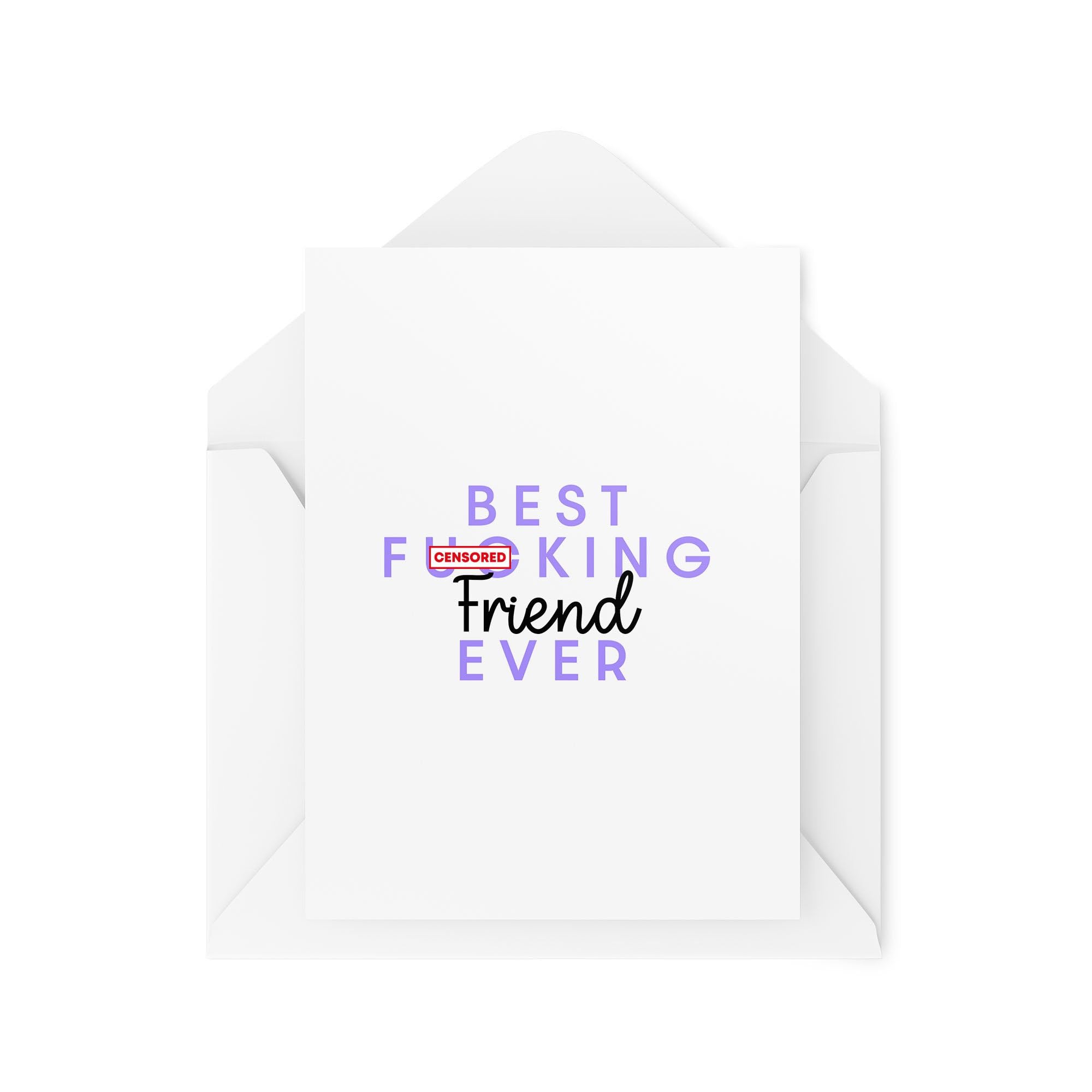 Biglietto Di Auguri Best Buds Per Amici - Formato 12,7x17,8 Cm, Con Busta, Design Divertente - 4