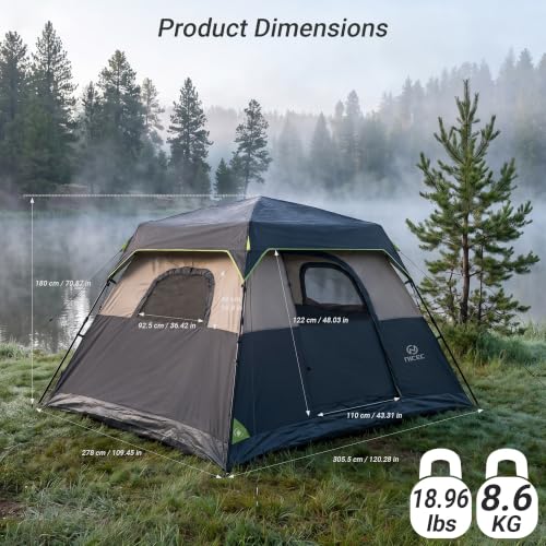 Nice C Instant Carpa Cabina para Camping de 4/6/8 Personas miniatura 3