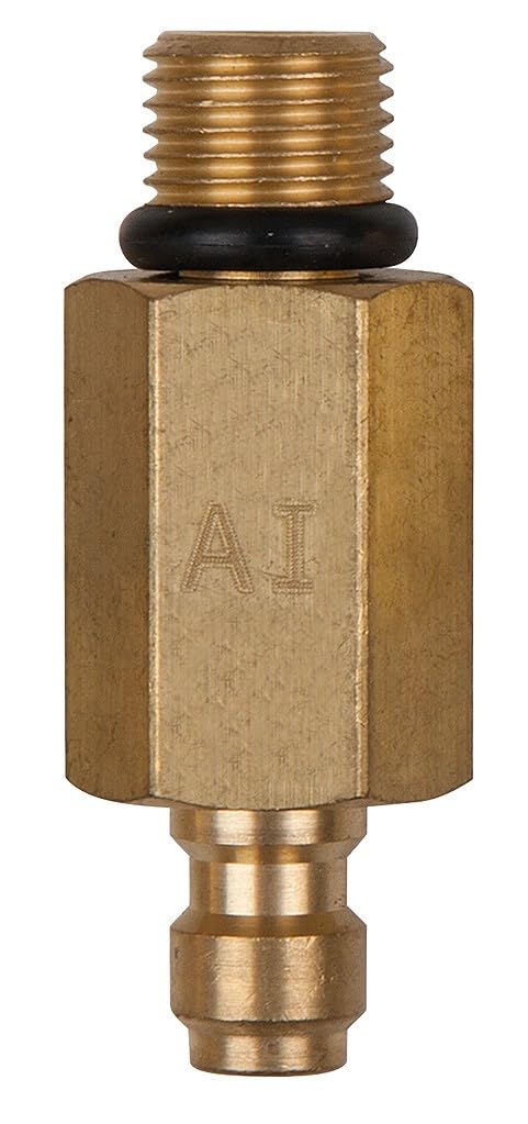 KS Tools 150.2348 Adaptador de rosca exterior M10x1,0 y conexión de manguera de 1/4" con anillo de estanquidad