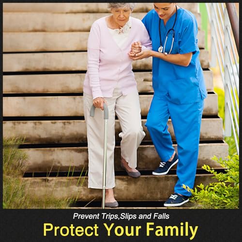 sampx anti slip tape 6 inch x 60 ft roll ultimate non-slip skid grip tape for outdoor stair treads wooden steps amp exterior grips black grit 60 waterproof extra-durable long-lasting tread strips
