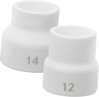 TOPBATHY 2 Piezas Boquilla De De Soldadura Accesorios Mapa Equipo Escudo Térmico Antorcha Taza De Cerámica Tig Accesorio De Soldadura Acero Inoxidable