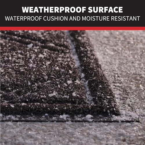 Sliptogrip Universal Door Mat, Plaid Design - Black, 35 X 23 - Anti Slip thumb #5